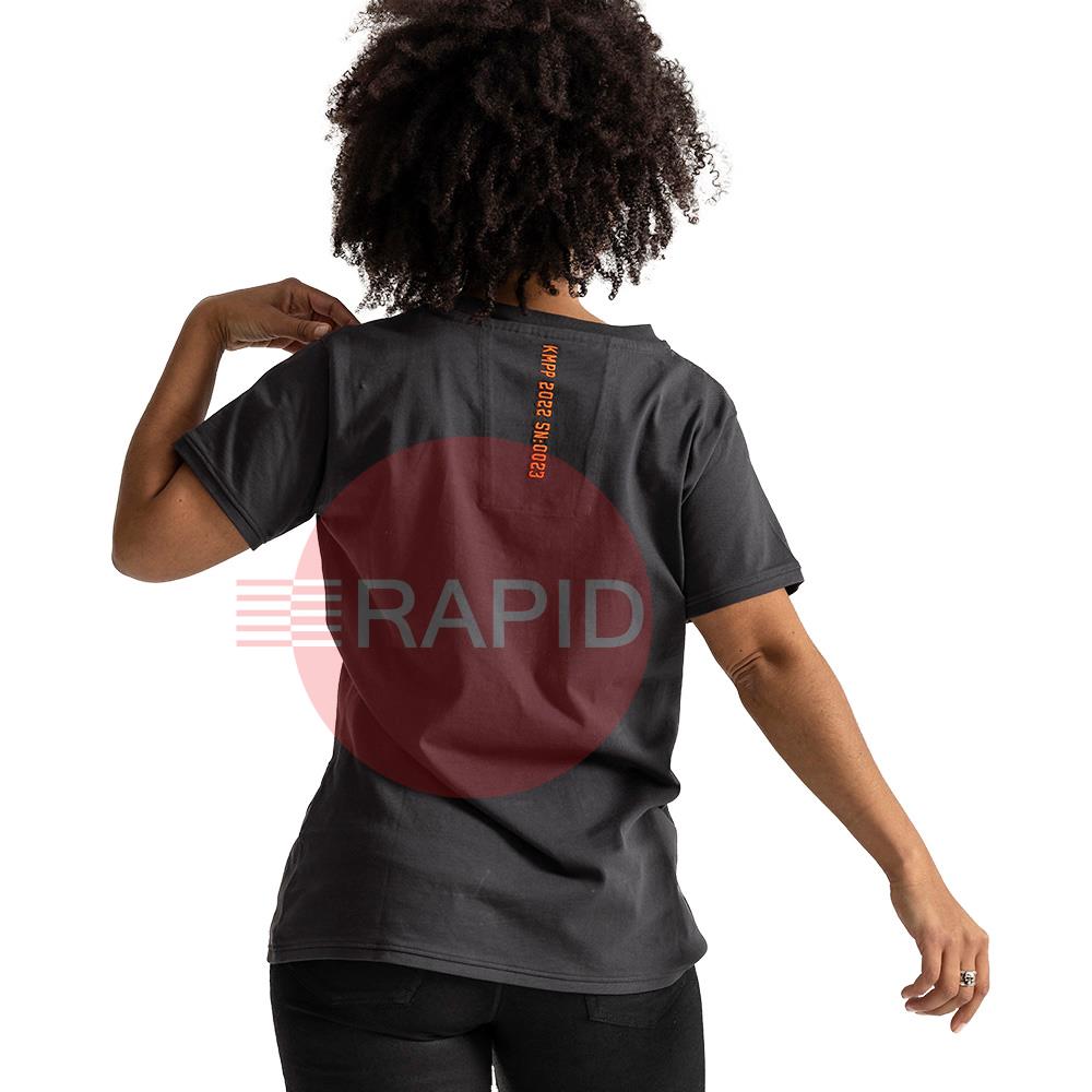 681590014FD  Kemppi Wear 0023 Dark Grey Women Short Sleeve T-Shirt - Small
